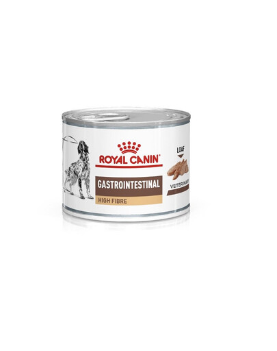 ROYAL CANIN Veterinary Gastrointestinal High Fibre paštika 200g dietní krmivo pro psy