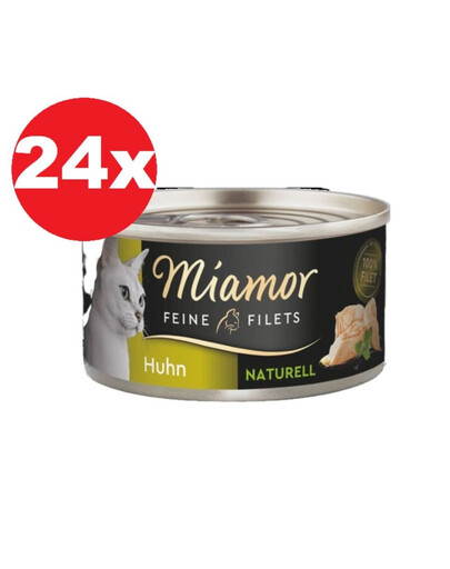 MIAMOR Feine Filets Naturell Chicken 24x80g kuře ve vlastní omáčce