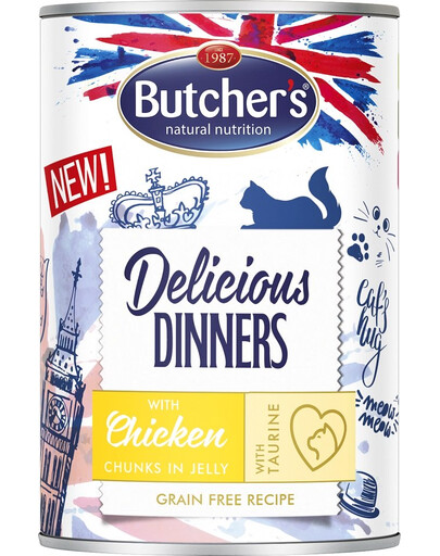 BUTCHER'S Delicious Dinners kousky kuřete v želé 400g