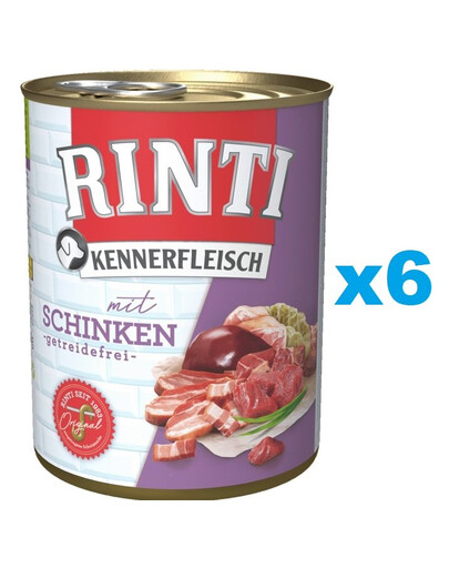 RINTI Kennerfleisch Ham  6x800 g