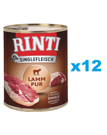 RINTI Singlefleisch Lamb Pure 12x800 g