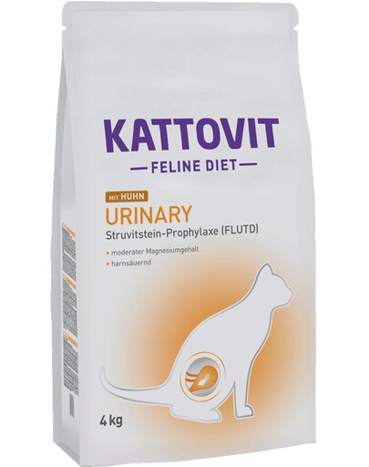 KATTOVIT Feline Diet Urinary Kuřecí 4 kg + Urinary kapsičky 6x 85 g