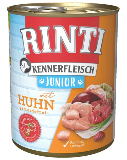 RINTI Kennerfleish Junior Chicken 12x400 g