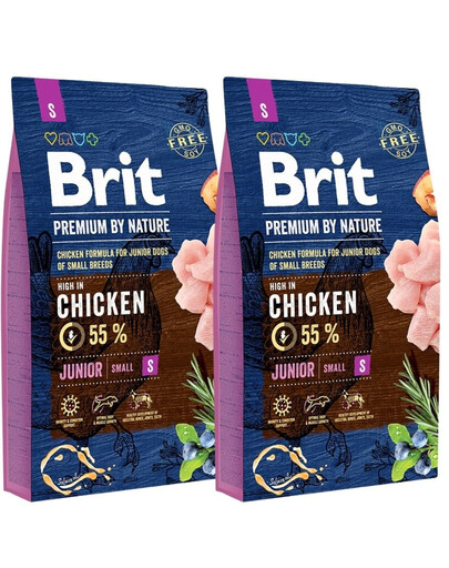 BRIT Premium By Nature Junior Small S 2 x 8 kg