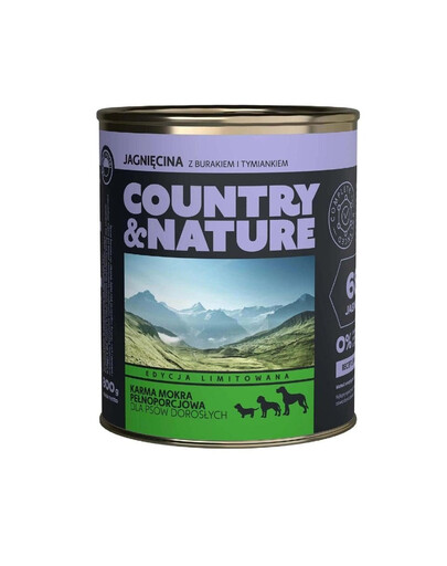 COUNTRY&NATURE Bezobilné krmivo Jelen s kuskusem  800 g