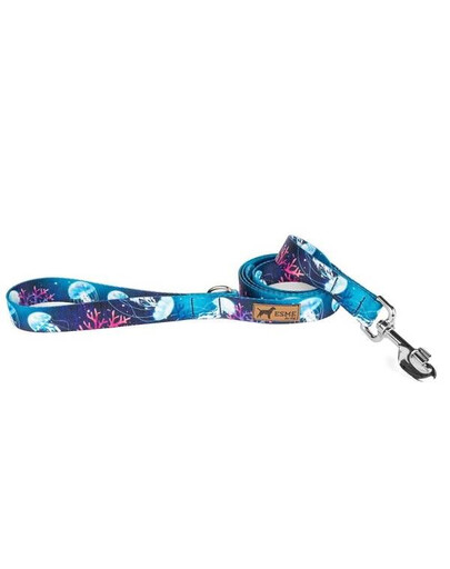 ESME FOR DOG Vodítko pro psy aquarius 150 cm / 2,5 cm