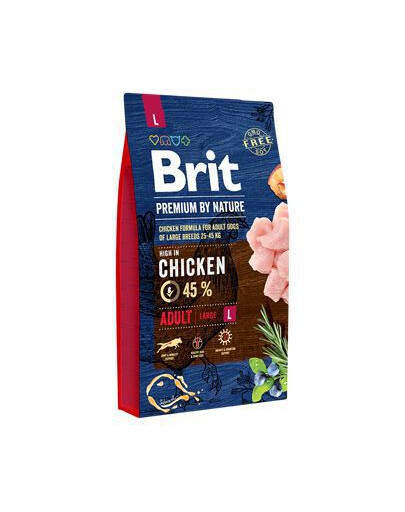 BRIT Premium By Nature Adult Large L 8 kg+1