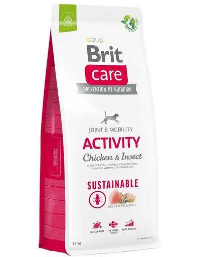 BRIT Care Dog Sustainable Activity Chicken & Insect pro psy s kuřecím masem a hmyzem 12kg