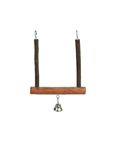 TRIXIE Houpačka dřevěná se zvonečkem 12 cm x 15 cm
