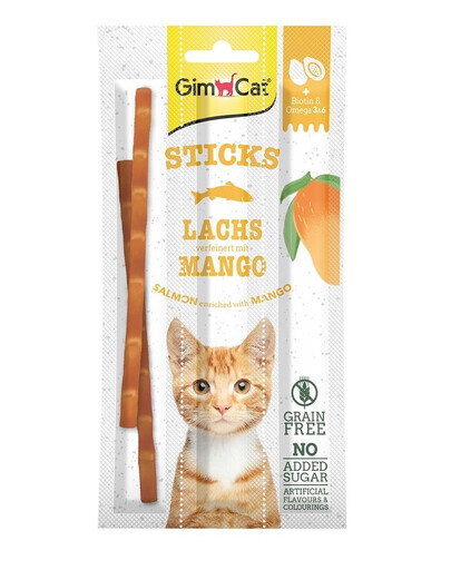 GIMCAT Sticks Salmon&Mango 3ks