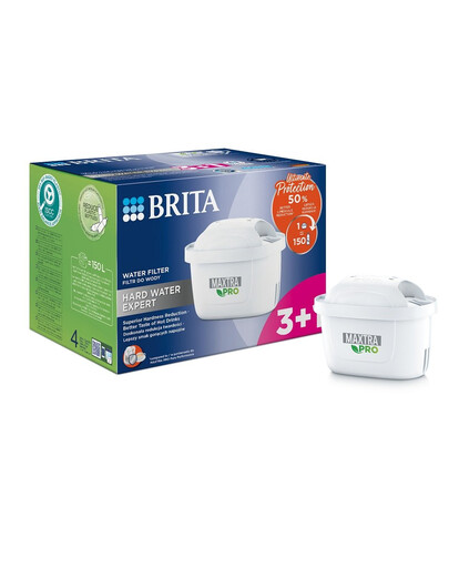 BRITA Vodní filtr MAXTRA PRO Hard Water Expert 3+1 (4 ks)