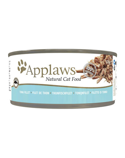 APPLAWS Cat Tin Tuna Fillet 72x156g mokré krmivo pro kočky s tuňákem