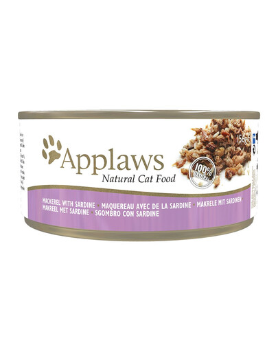 APPLAWS Cat Tin 72x156g Mackerel with Sardine