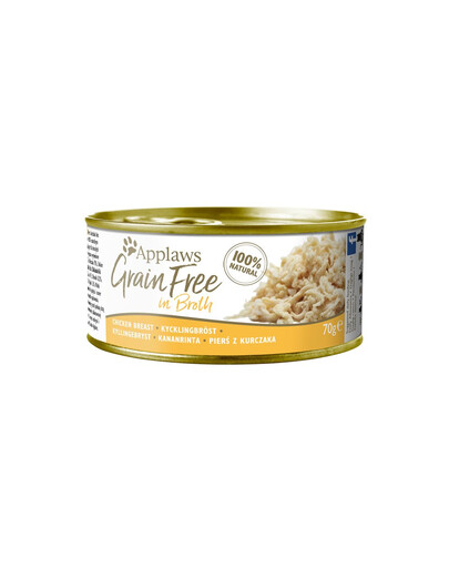 APPLAWS Cat Tin Grain Free Chicken in Gravy 72x70g mokré krmivo pro kočky s kuřecím v omáčce