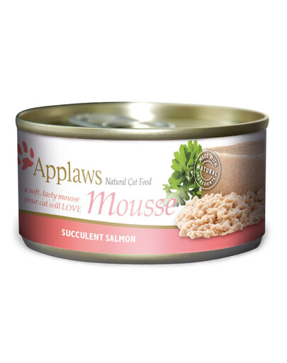 APPLAWS Cat Mousse Tin Salmon 72x70g mokré krmivo pro kočky s lososem