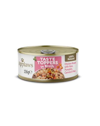 APPLAWS Dog Tin Chicken Breast with Ham & Vegetables 72 x 156 g
