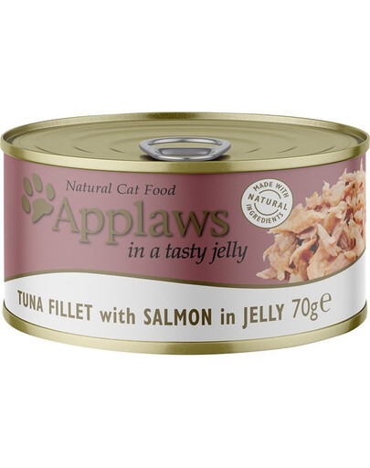 APPLAWS Cat Tin Tuna & Salmon in Jelly Tin 6x70g tuňák a losos v želé