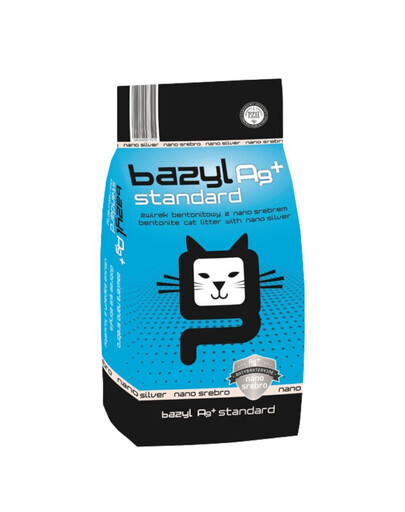 BAZYL Ag+ Standard 10L bentonitové stelivo s nanostříbrem