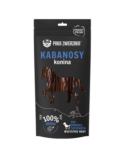 PAKA ZWIERZAKA Kabanos s koňským masem pro psy 3 ks.