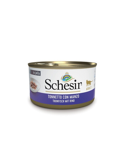 SCHESIR tuňák s hovězím masem v želé 85G