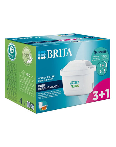 BRITA Vodní filtr MAXTRA PRO Pure Performance 3+1 (4 ks)