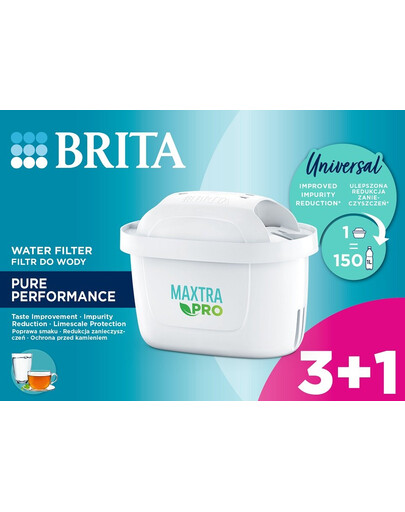 BRITA Vodní filtr MAXTRA PRO Pure Performance 3+1 (4 ks)