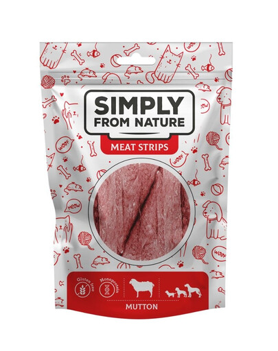 SIMPLY FROM NATURE Meat Strips Skopové pamlsky pro psy 80 g