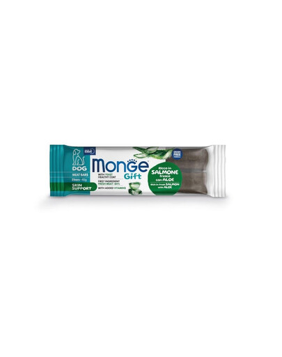 MONGE Dog Adult Meat bars Skin support Losos s aloe 2x40 g