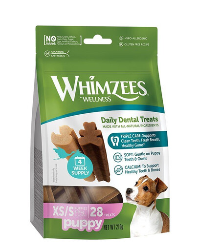WHIMZEES Puppy XS/S zubní žvýkačky pro štěňata 28 ks