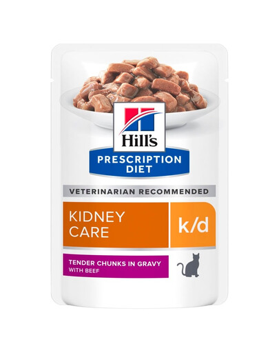 HILL'S Prescription Diet Feline k/d beef 12x85 g