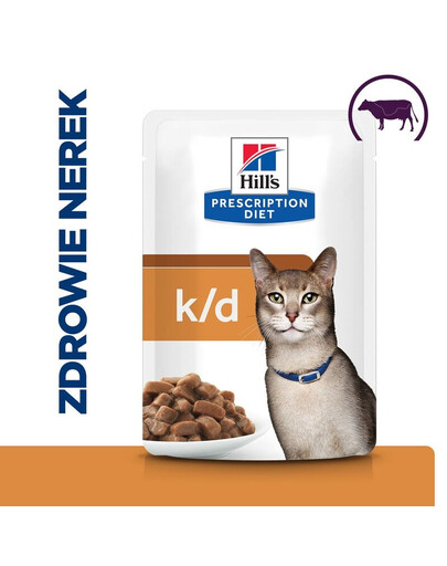 HILL'S Prescription Diet Feline k/d beef 12x85 g