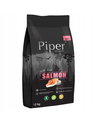 PIPER Suché krmivo pro psy s lososem 12 kg