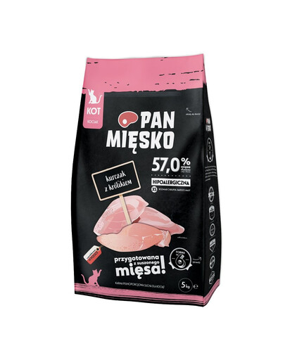 PAN MIĘSKO Kuře a králík XS 5kg
