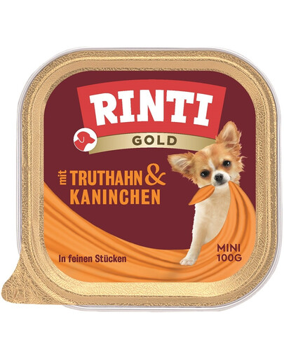 RINTI Gold Turkey&Rabbit Mini s krůtím masem a králíkem 100 g