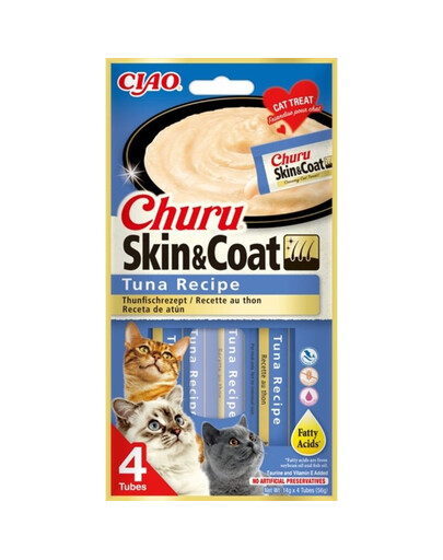 INABA Churu Skin&Coat 4x14g s tuňákem