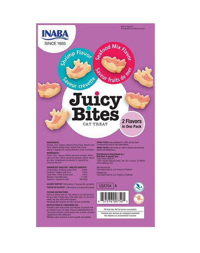 INABA Churu Cat Juicy Bites Shrimp&Seafood Flavor 3x11,3g