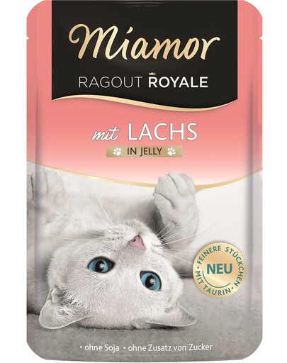 MIAMOR Ragout Royale in Jelly Salmon lososové želé pro kočky 100 g