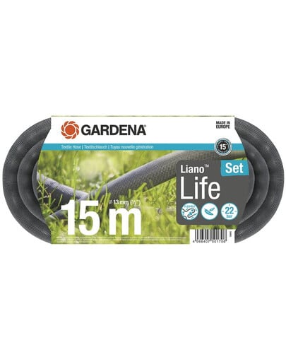 GARDENA Textilní hadice Liano Life 15 m kit