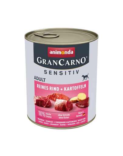 ANIMONDA Grancarno Sensitiv Hovězí a brambory 800 g