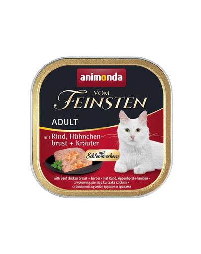 ANIMONDA Vom Feinsten Pate hovězí a kuřecí prsa s bylinkami 100g