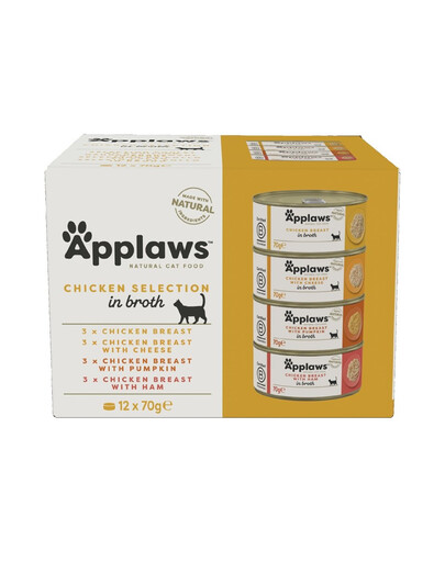 APPLAWS konzerva Cat Multipack Kuřecí 12x70g