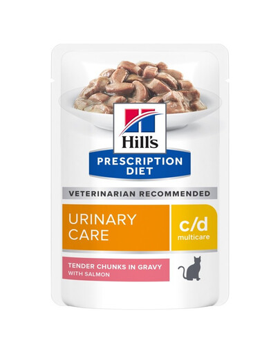 HILL'S Prescription Diet Feline C/D Multicare Urinary care salmon 12x85g