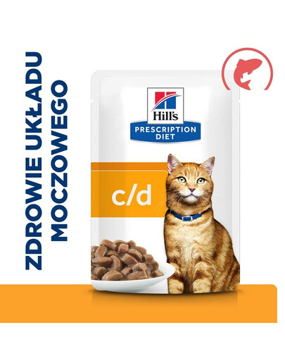 HILL'S Prescription Diet Feline C/D Multicare Urinary care salmon 12x85g