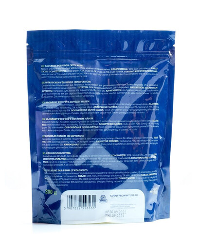 SIMPLY FROM NATURE Přírodní klobásky s hovězím masem 200 g