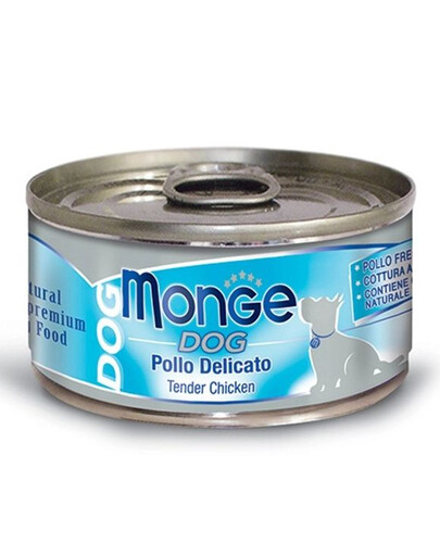 MONGE DOG NATURAL křehké kuřecí maso pro psy 95 g