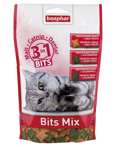 BEAPHAR Bits mix pamlsků pro kočky 150 g 3 v 1