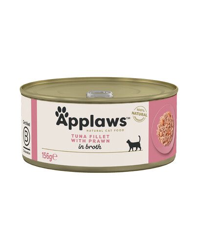 APPLAWS Konzerva pro kočky Tuňák a Krevety 156 g