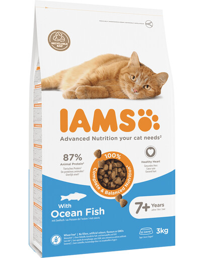 Levně IAMS For Vitality Cat Senior Ocean Fish 3 kg