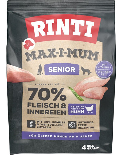 RINTI MAX-I-MUM Senior drůbeží maso 4 kg