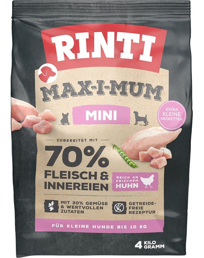 RINTI MAX-I-MUM Mini Adult Kuřecí 4 kg